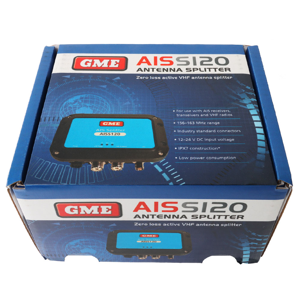 GME AISS120 Zero Loss Active VHF Antenna Splitter