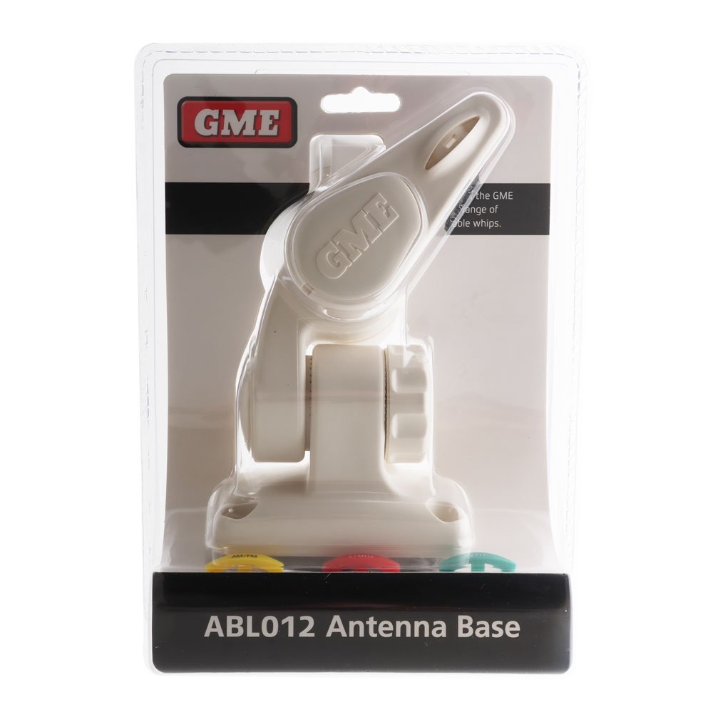 GME ABL012 Double Swivel Rectangular Antenna Base with Lead for AW36XX Whips