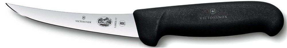 Victorinox Curved Blade Boning Knife Black Handle 12cm