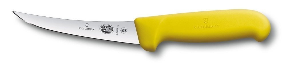 Victorinox Curved Blade Boning Knife Yellow Handle 12cm