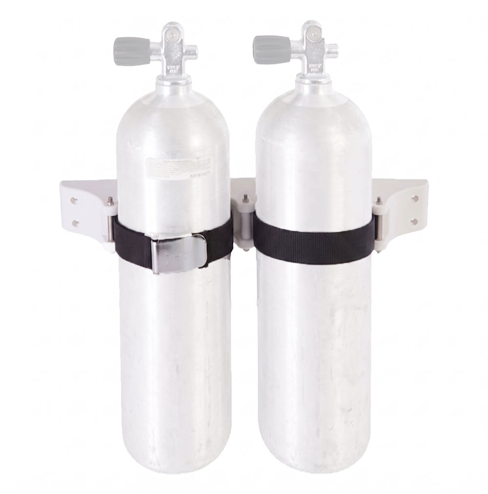 Hi-Tech 2 Dive Tank Holder White
