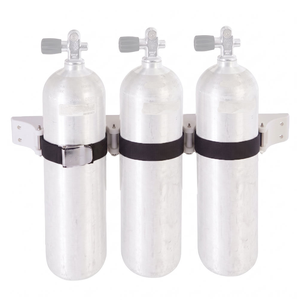 Hi-Tech 3 Dive Tank Holder White