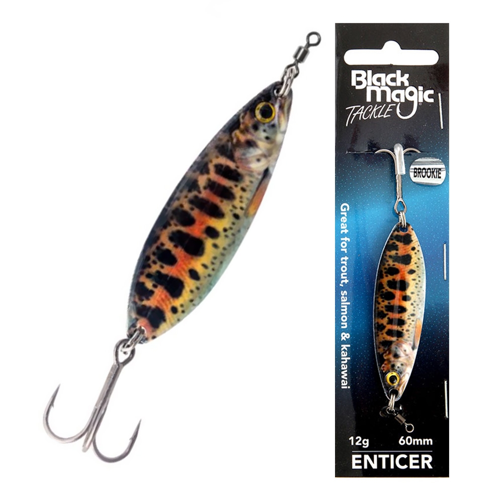 Black Magic Enticer Freshwater Lure 12g Brookie