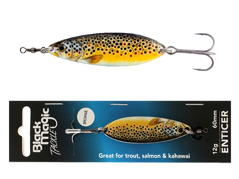 Black Magic Enticer Freshwater Lure 12g Brownie