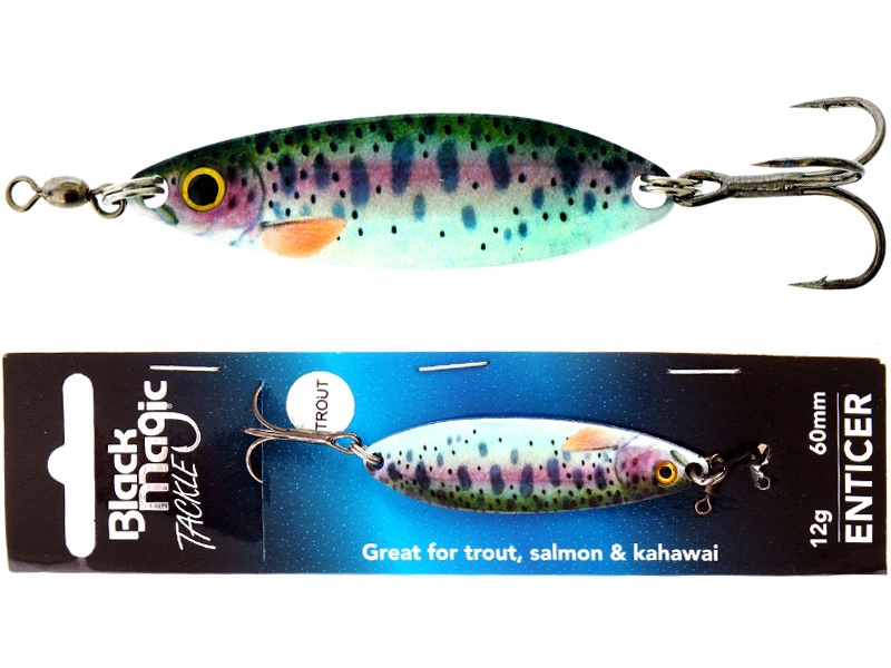 Black Magic Enticer Freshwater Lure 12g Trout