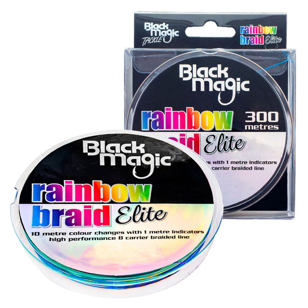 Black Magic Rainbow Elite 8X Multi-Colour Braid