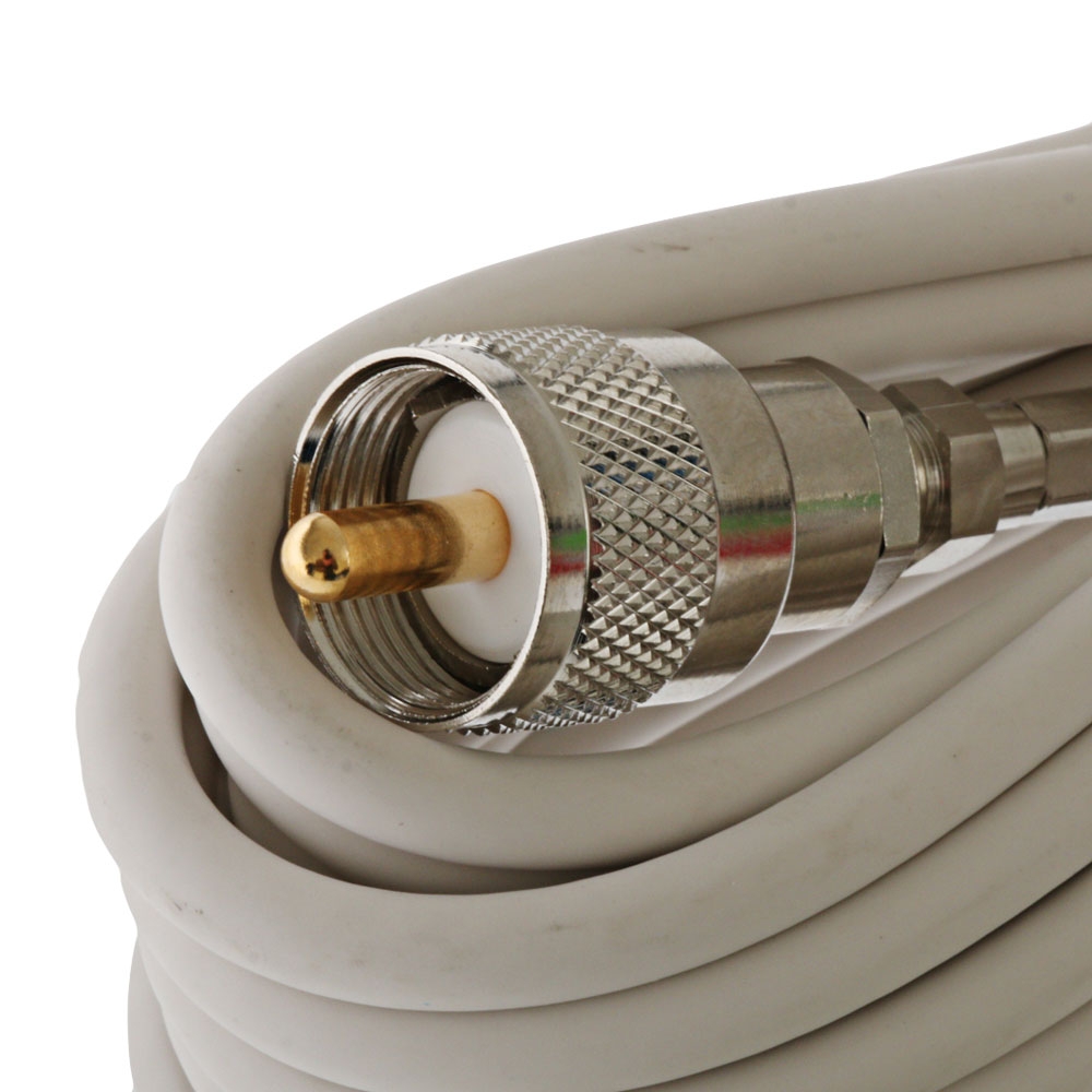 Pacific Aerials VHF Antenna Rail Mount with Cable White