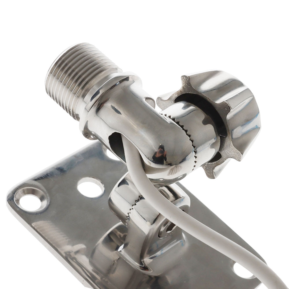 Pacific Aerials Longreach Pro VHF 4-Way Stainless Antenna Deck Mount with 5m Cable