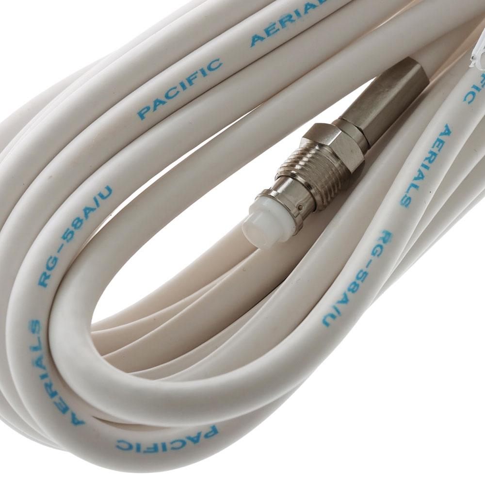 Pacific Aerials Longreach Pro VHF 4-Way Stainless Antenna Deck Mount with 5m Cable