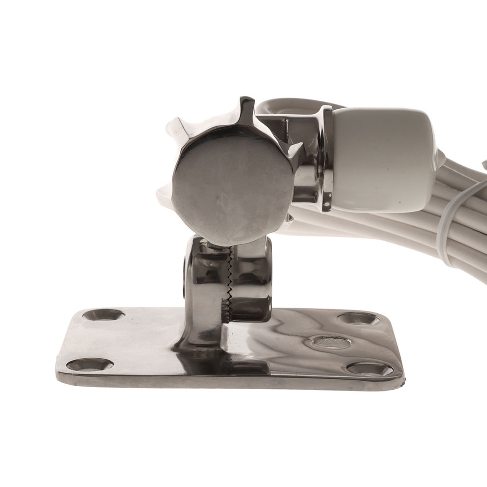 Pacific Aerials Longreach Pro VHF 4-Way Stainless Antenna Deck Mount with 5m Cable