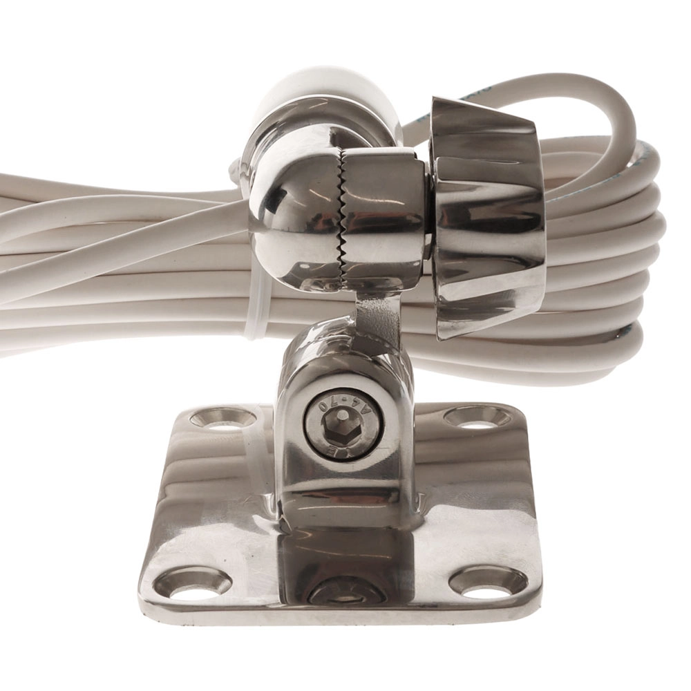 Pacific Aerials Longreach Pro VHF 4-Way Stainless Antenna Deck Mount with 5m Cable Pacific Aerials Longreach Pro VHF 4-Way Stainless Antenna Deck Mount with 5m Cable