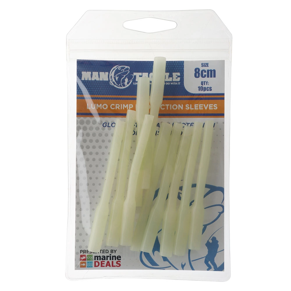 ManTackle Lumo Crimp Protection Sleeves 8cm Qty 10 ManTackle Lumo Crimp Protection Sleeves 8cm Qty 10