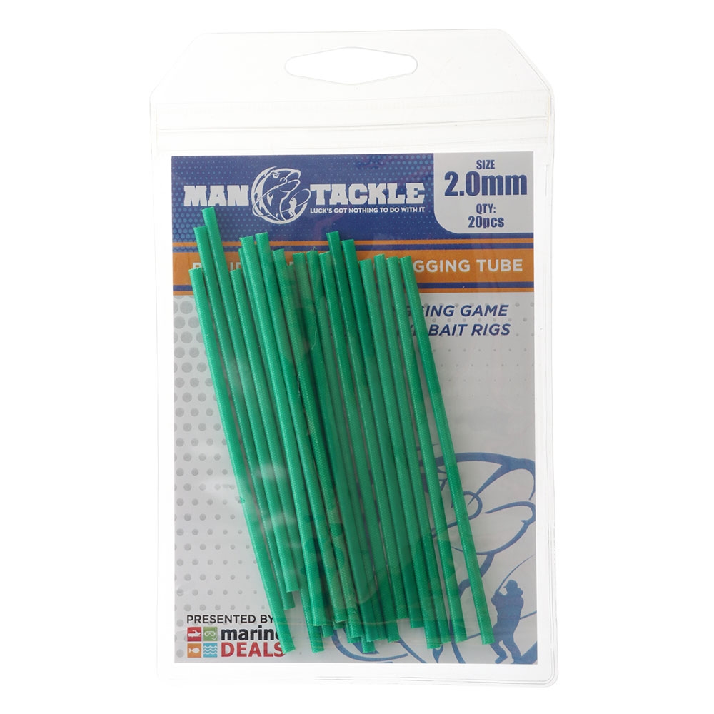 ManTackle Braided Protective Rigging Tube 2.0mm Green Qty 20