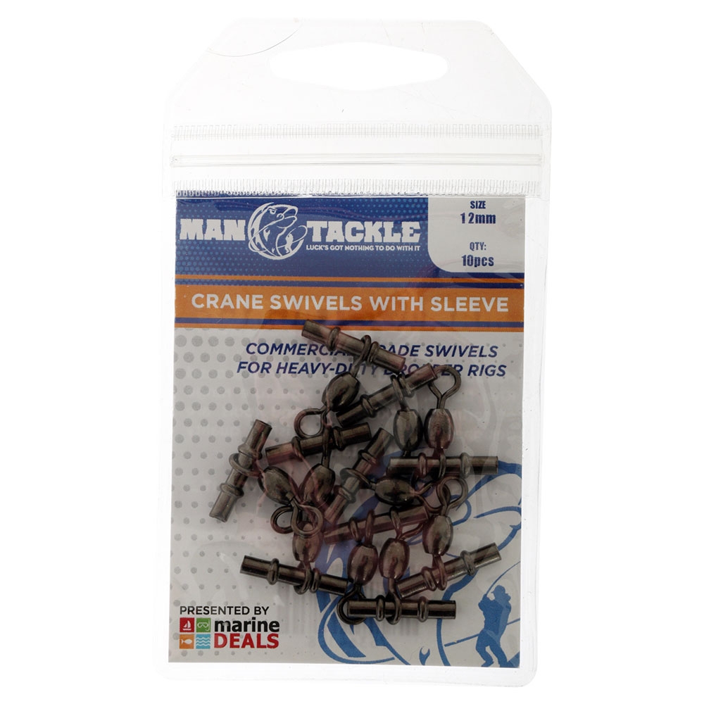 ManTackle Crane Swivels with Sleeve Size 1 2mm Qty 10