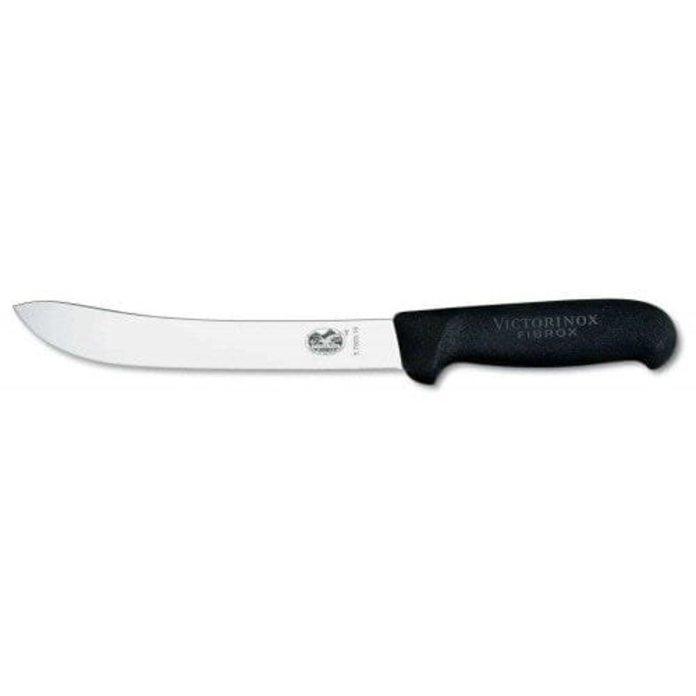 Victorinox Butcher Knife Black Handle 18cm Victorinox Butcher Knife Black Handle 18cm