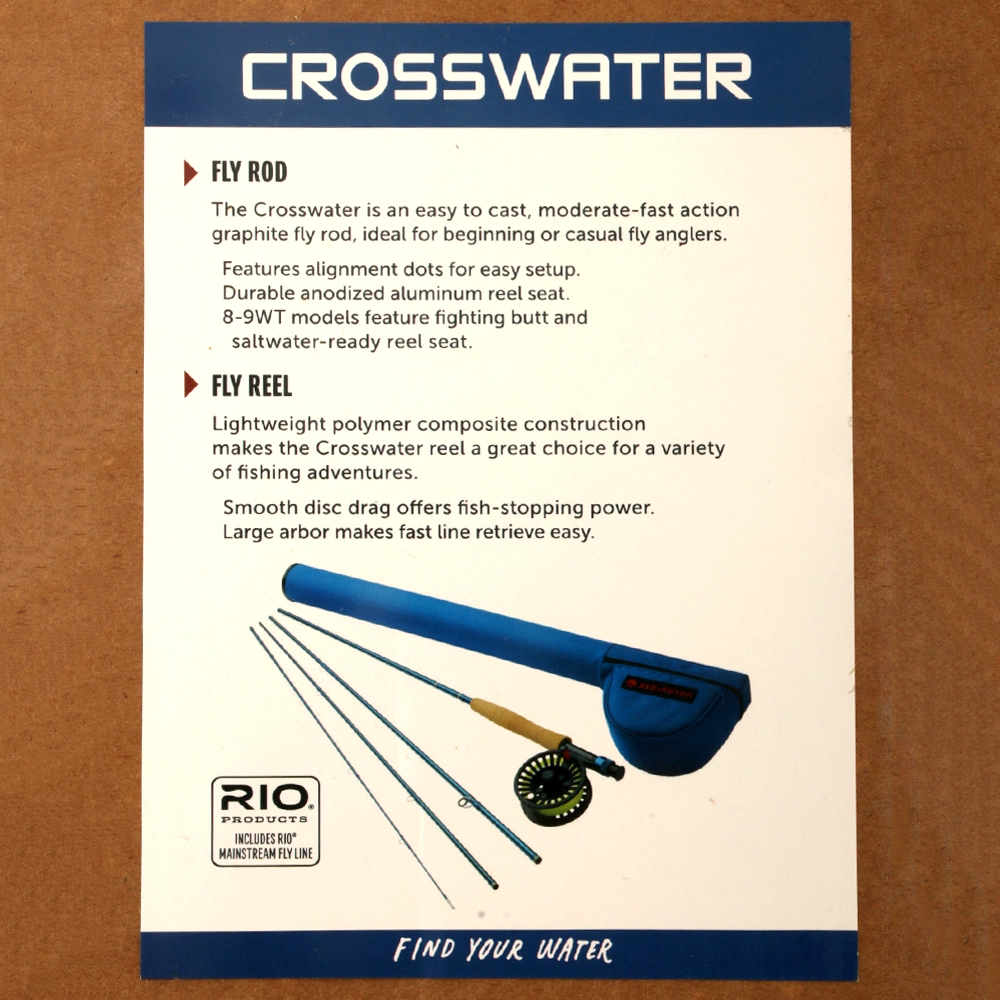 Redington 690-4 Crosswater Outfit Fly Fishing Combo 6WT 9ft 4pc