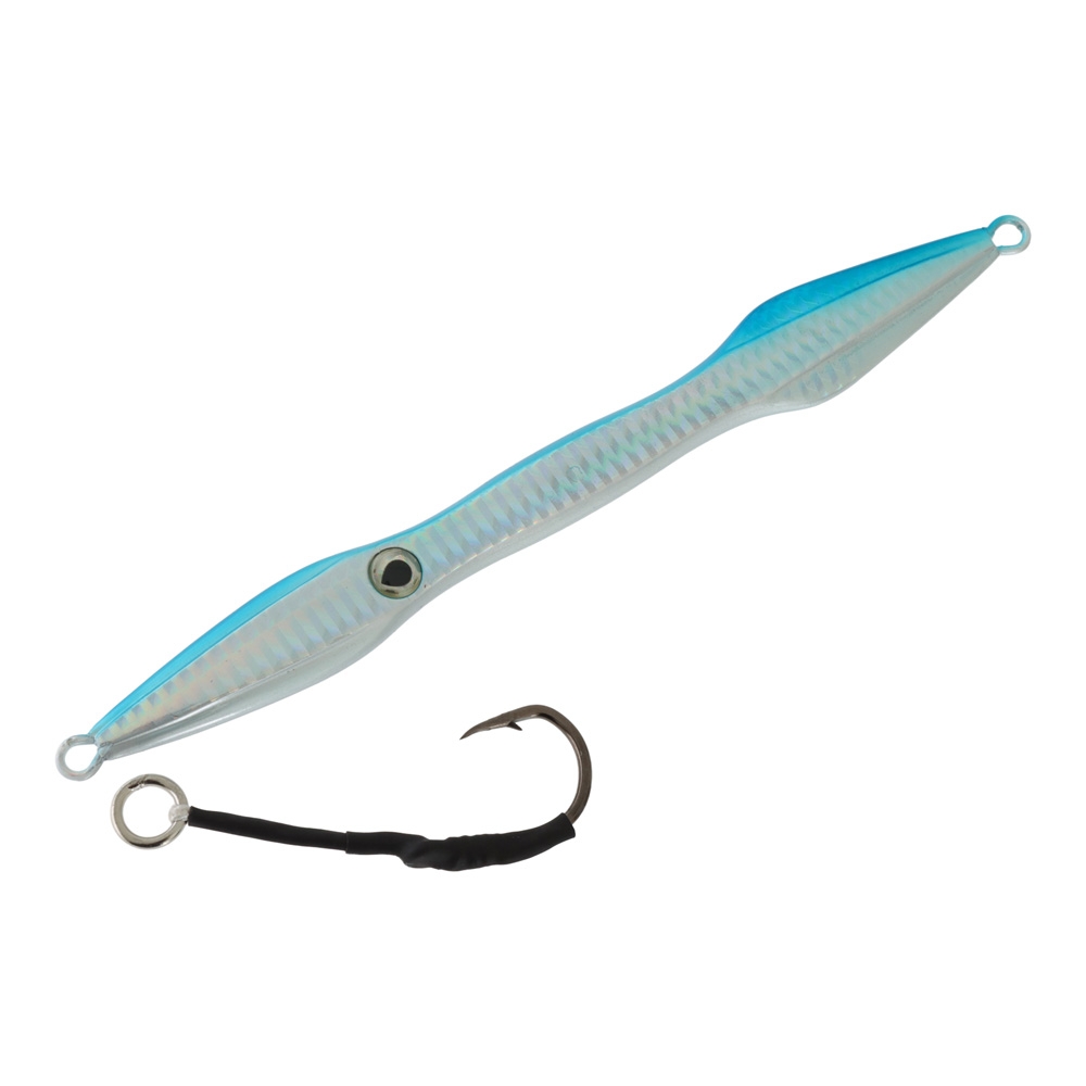 Jiggy's Pencil Jig with 5/0 Jig Hook 185mm 150g Blue