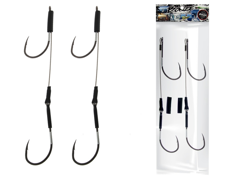 Bonze Light Gauge Platinum Hook Rig 9/0