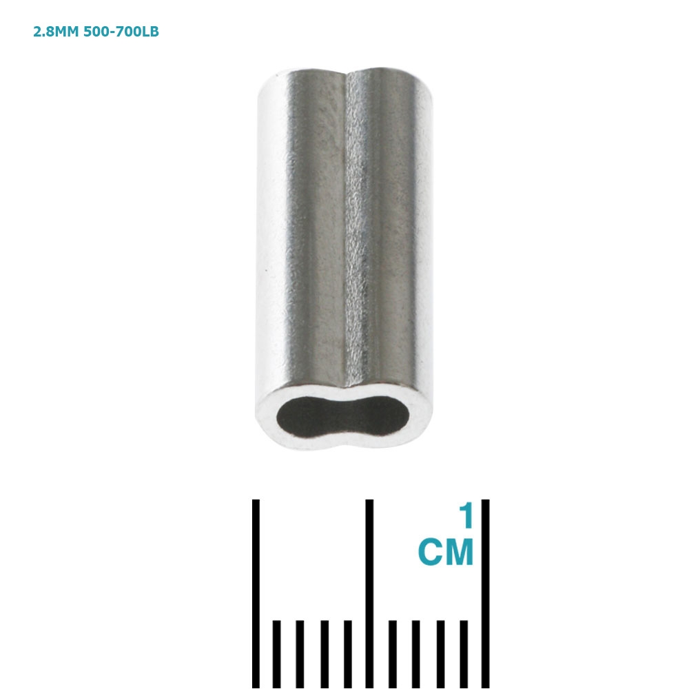 ManTackle Aluminium Double Barrel Crimp Sleeves Qty 20