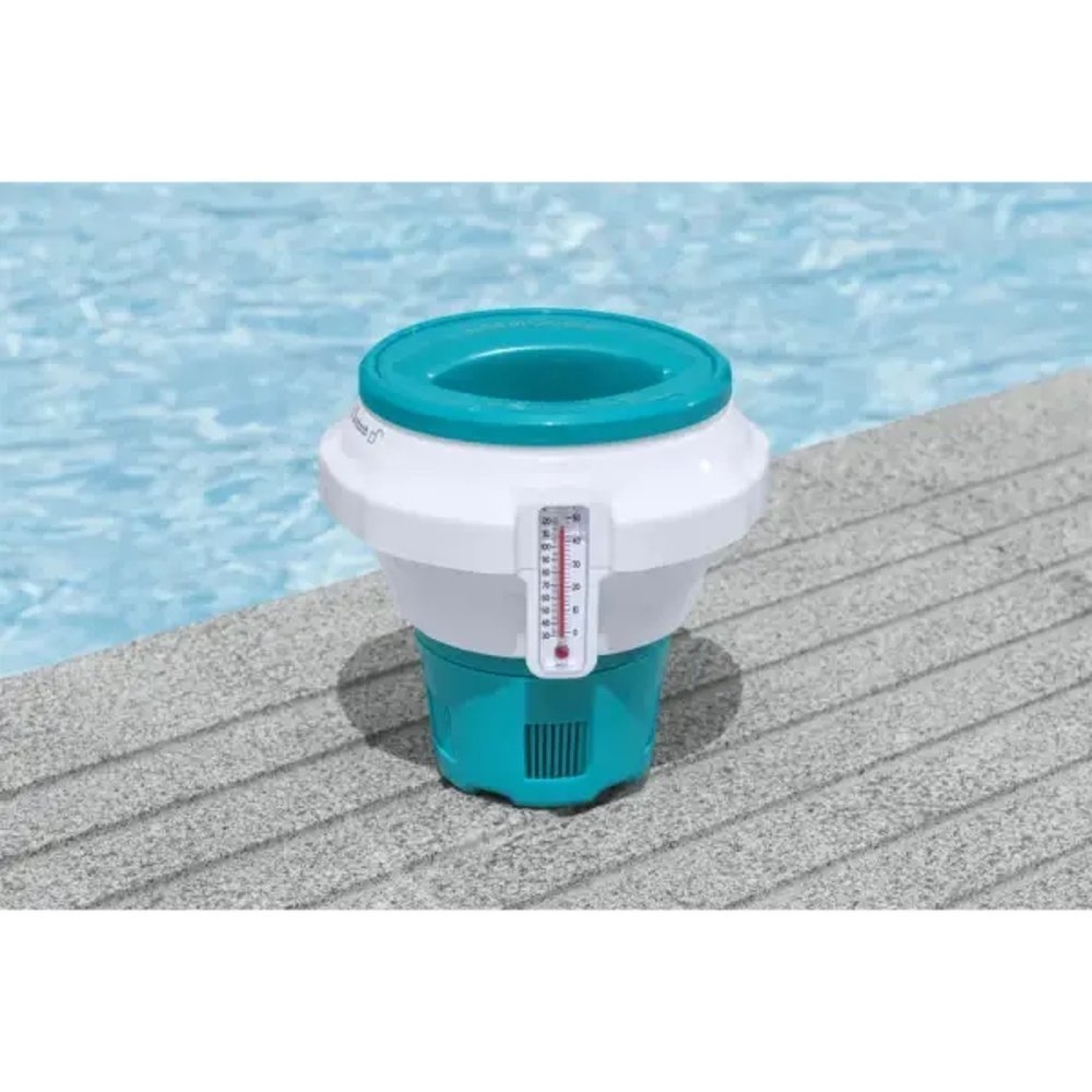 Bestway Flowclear ChemGuard Chemical Pool Floater with Thermometer