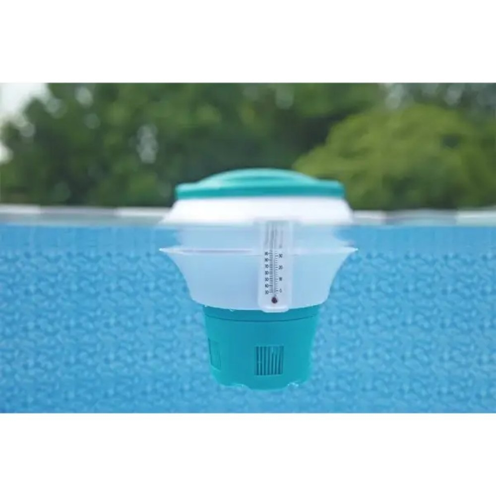 Bestway Flowclear ChemGuard Chemical Pool Floater with Thermometer