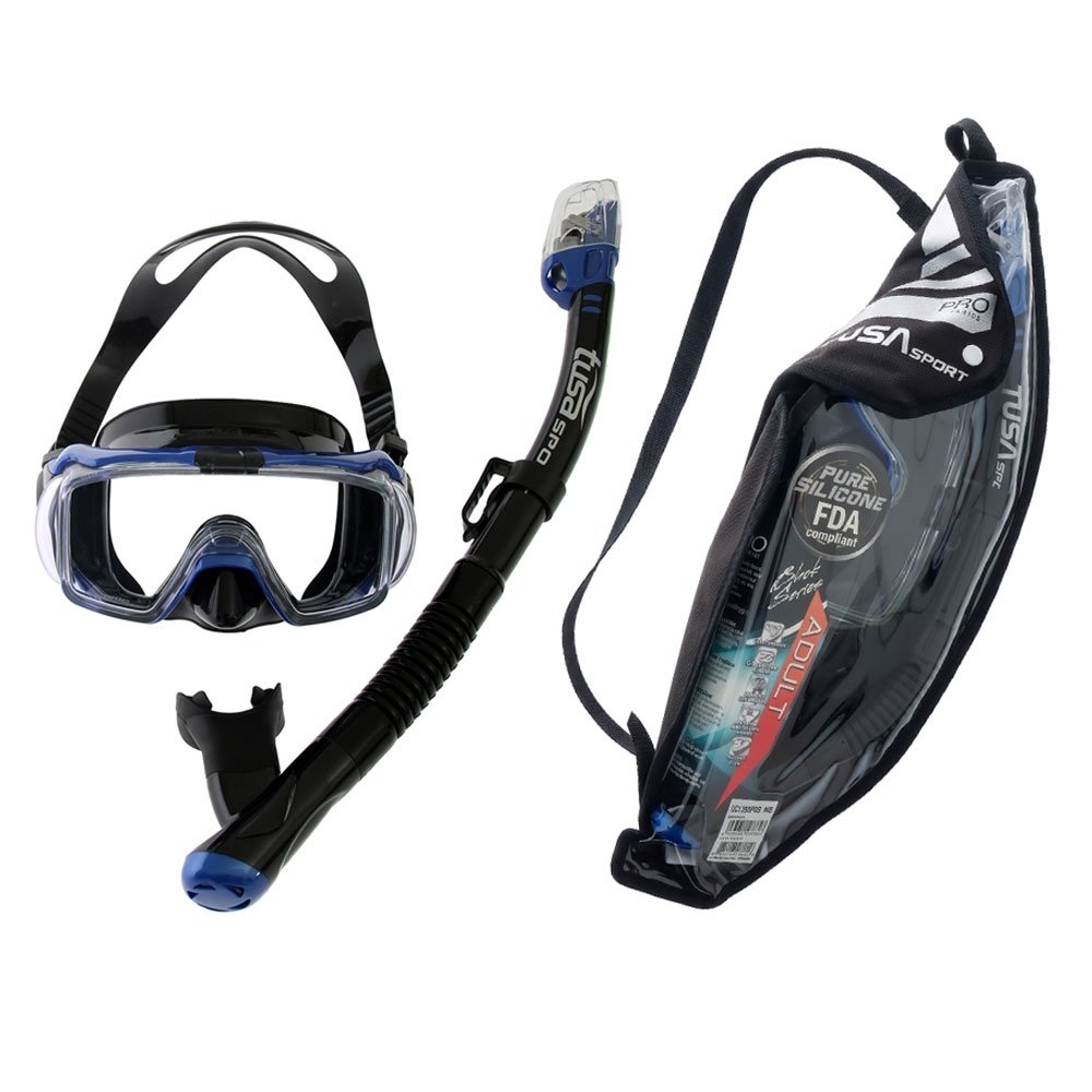 TUSA Sport Pro Visio Tri-Ex Adult Dive Mask and Snorkel Set
