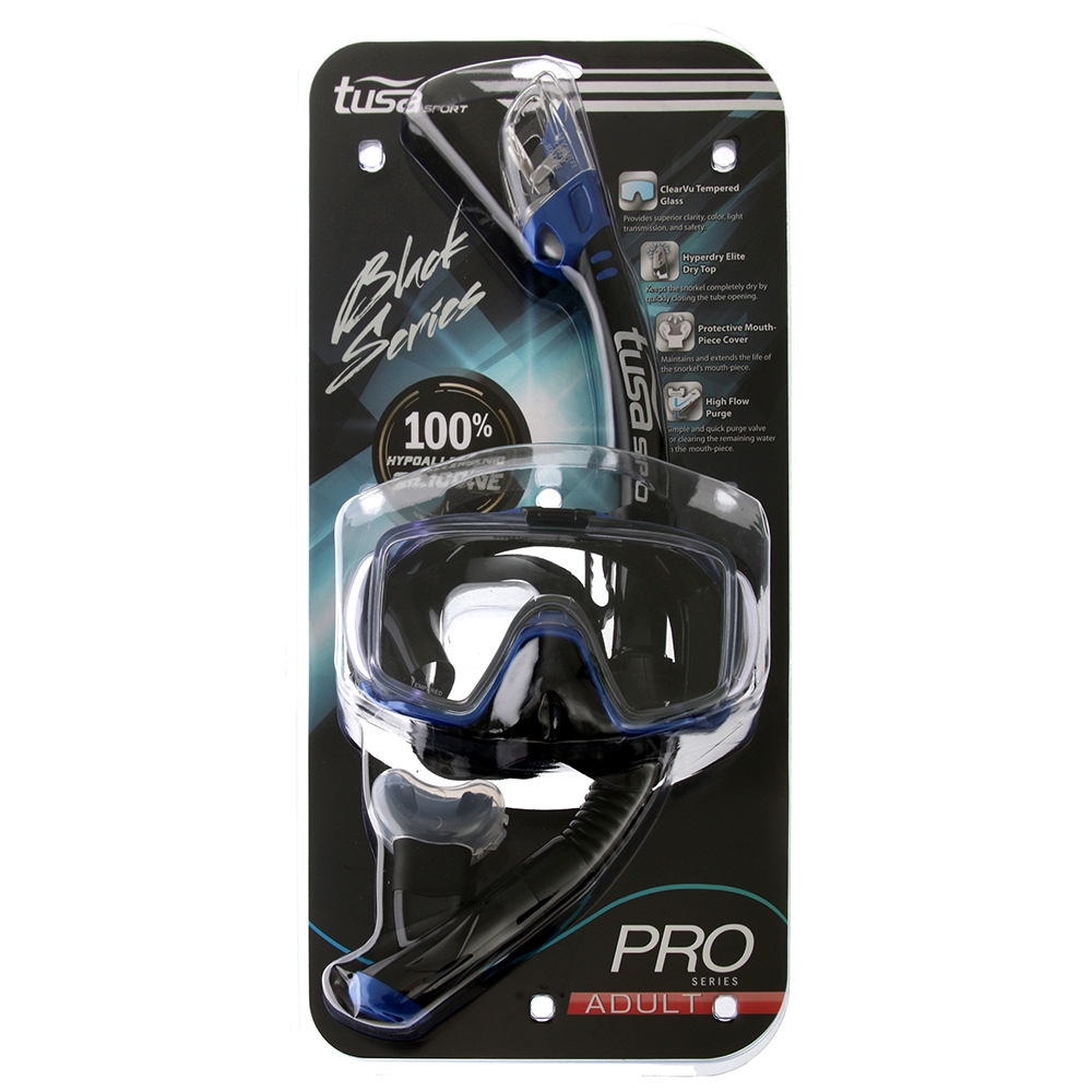 TUSA Sport Visio Tri-Ex Adult Dive Mask and Snorkel Set