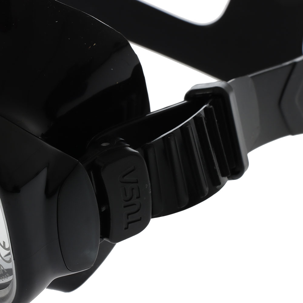 TUSA Splendive Premium Adult Mask and Snorkel Combo Black/Black