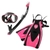 TUSA Sport Serene Womens Dive Mask Snorkel and Fins Set Hot Pink M/US5-10