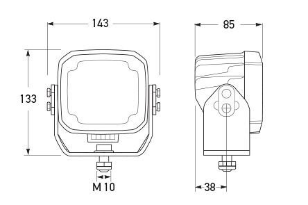 Hella Marine Ultra Beam LED Work Lamp Close Range Heavy Duty