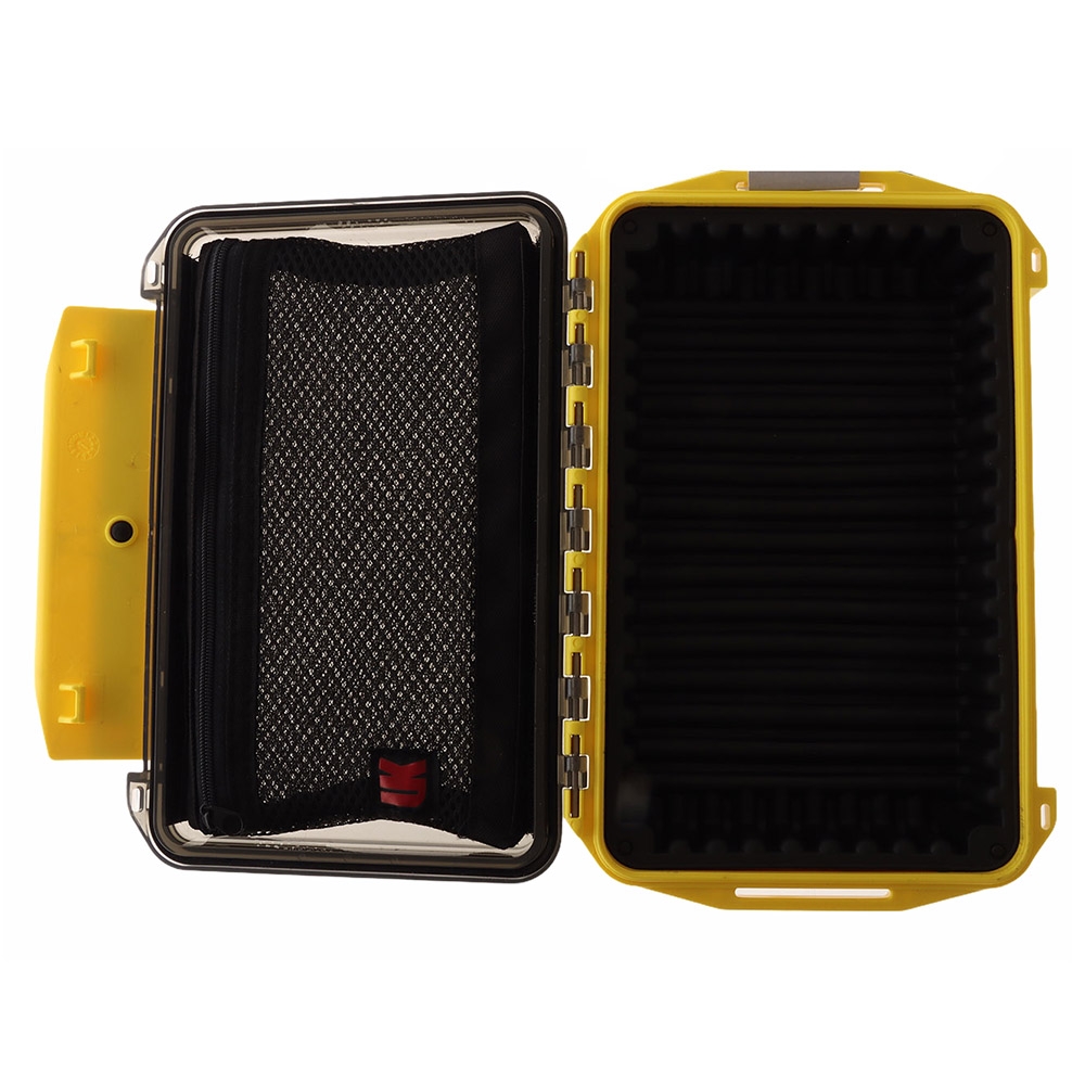 Underwater Kinetics 308 Weatherproof UltraBox Tinted Clear Lid with Pouch and Padded Liner Yellow