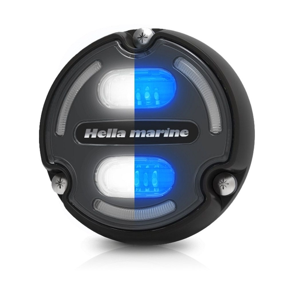 Hella Marine Apelo A2 Aluminium White/Blue Underwater Light Charcoal Lens