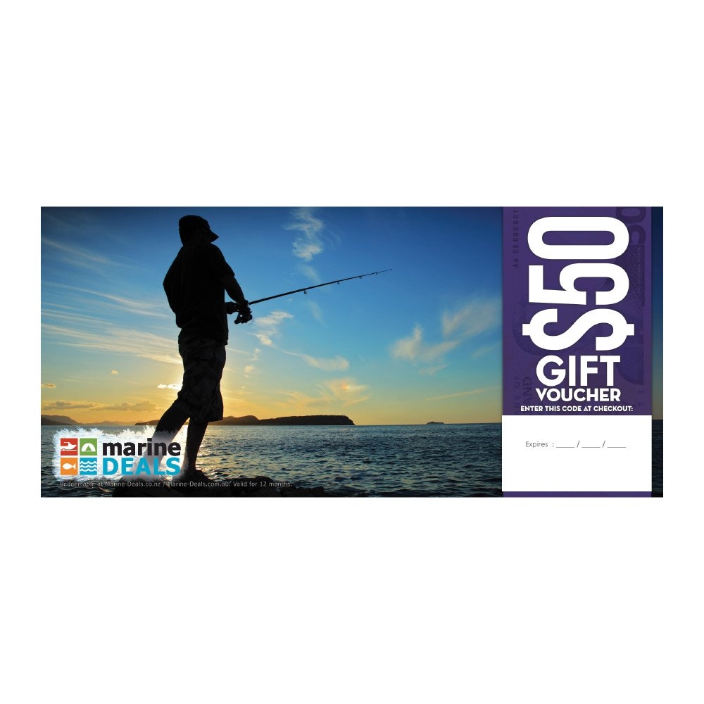 Marine Deals $50 Gift Voucher with Sleeve - Rock Fishing