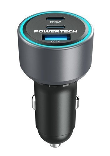 Powertech QC3.0 and Dual PD 30W Car Cigarette Lighter Adaptor