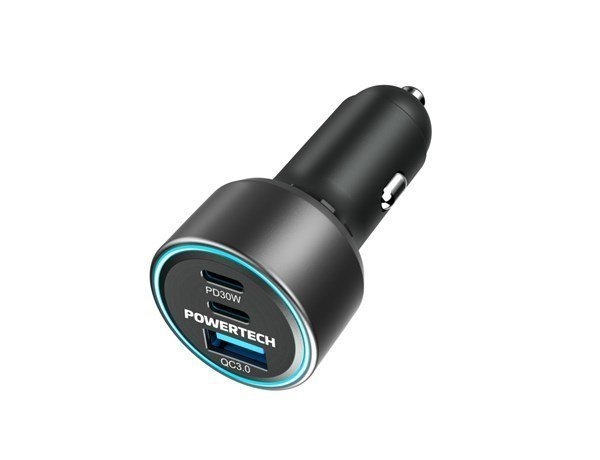 Powertech QC3.0 and Dual PD 30W Car Cigarette Lighter Adaptor