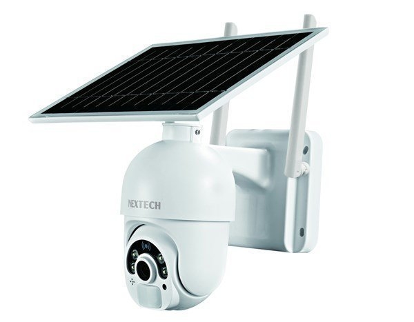 NEXTECH 1080P Battery Powered PTZ Smart WiFi Camera with Solar Panel