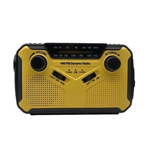 Digitech Solar Emergency Handcrank Radio with Led Light, SOS Siren and 3.5mm Earphone Jacks