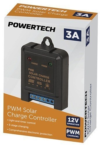 Powertech 3A PWM Solar Charge Controller 12V