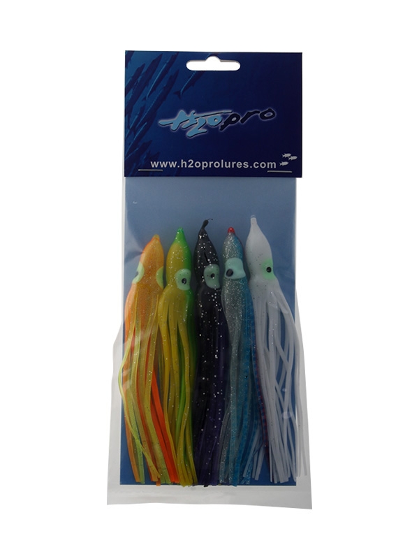 H2O Pro Octopus Skirts Assorted Pack 5.5in Qty 5