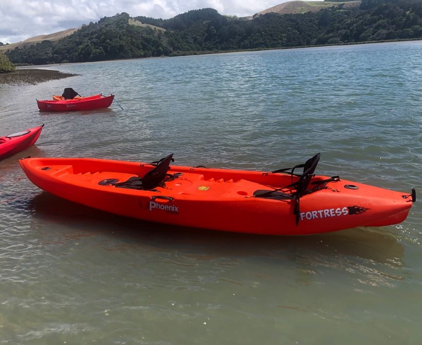 Phoenix Kayaks Fortress 2 Person Kayak with Paddles and Seat Mango