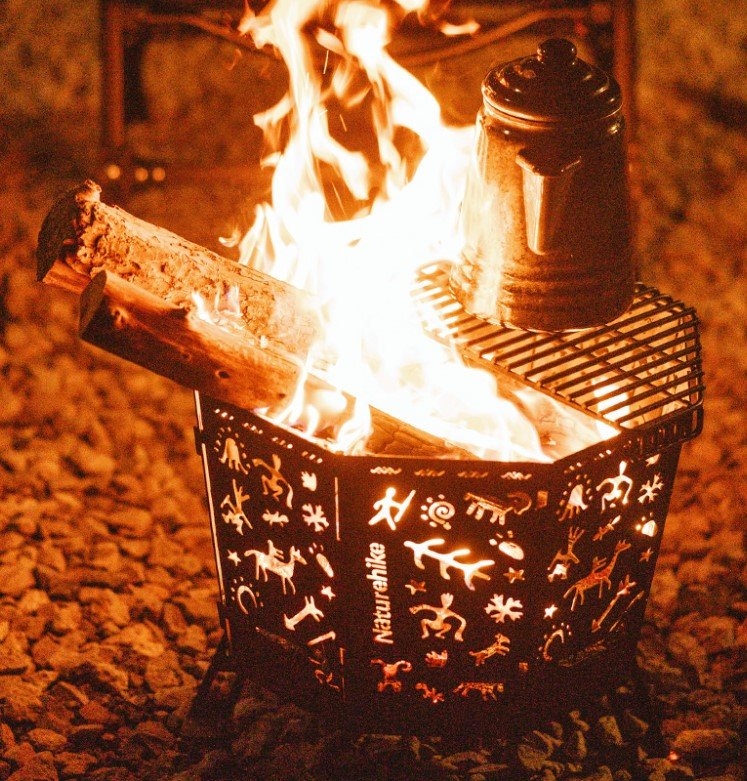Naturehike Totem Folding Fire Pit Black