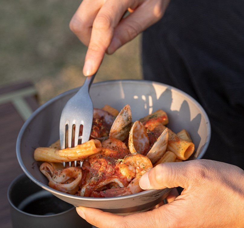 Naturehike Stainless Walnut Wood Premium 5-Piece Cutlery Set
