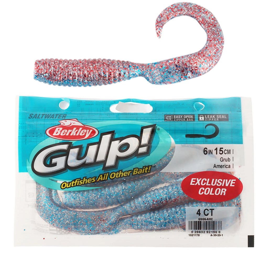 Berkley Gulp Grub Soft Bait 6in/15cm
