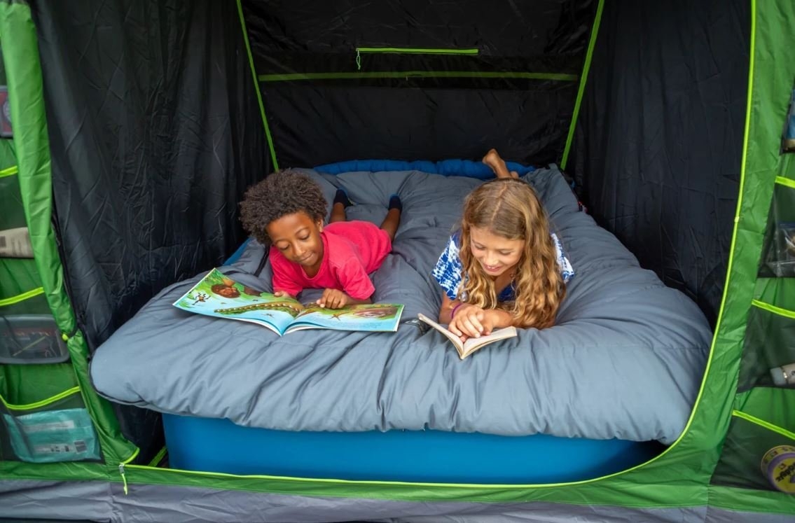 Coleman Weathermaster 8XL 32m² Inflatable Air Tent and Ground Sheet 