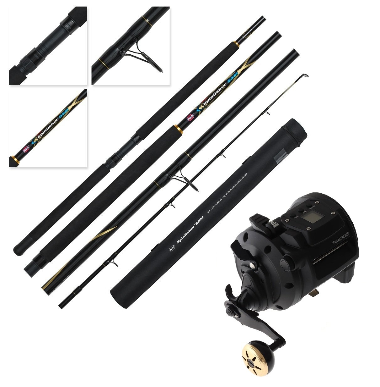 Aeroo Pro Combo Daiwa Tanacom Electric Drone Fishing Package with Smart Controller 8ft PE10 3pc