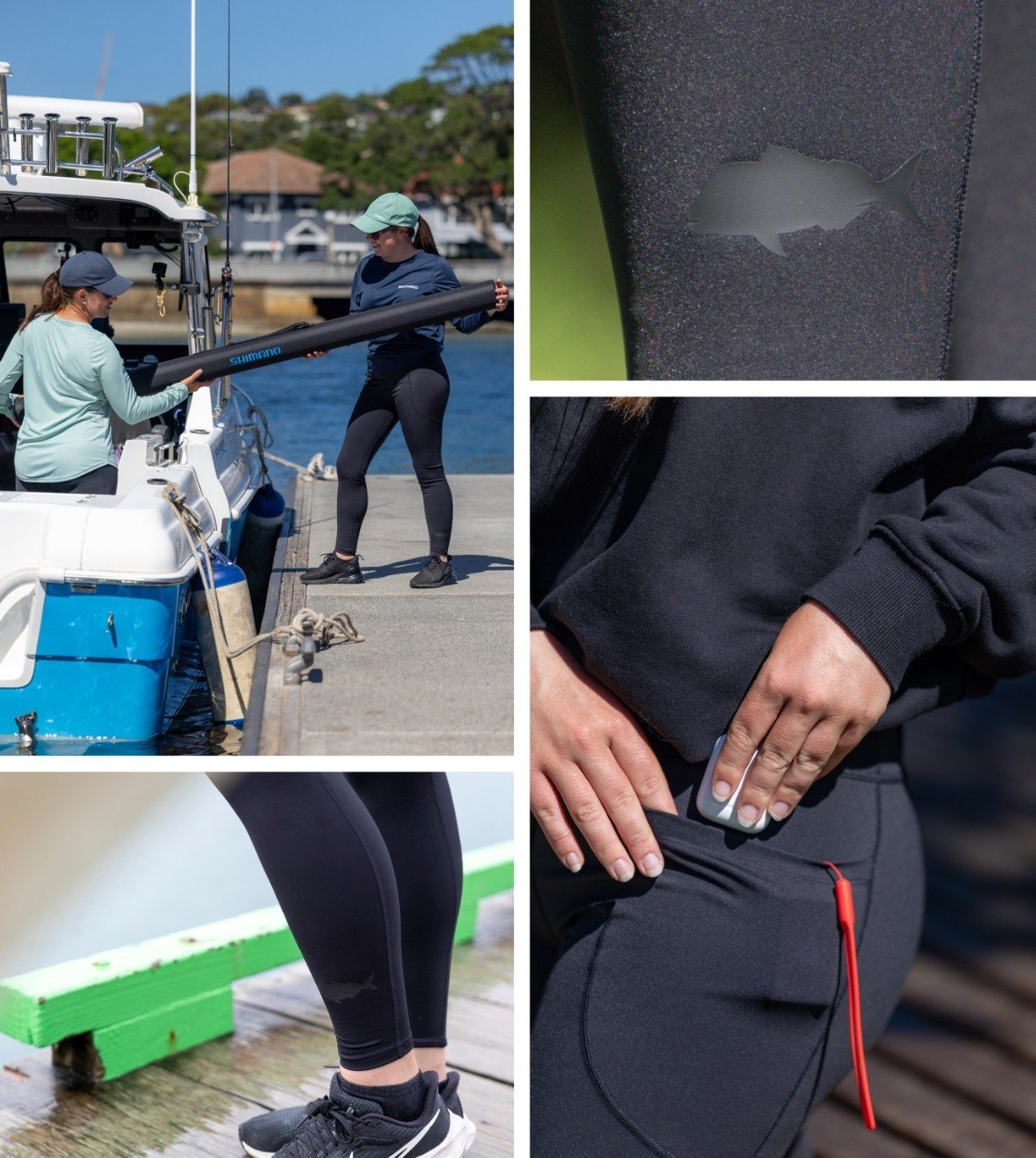 Shimano Black Stealth Womens Leggings