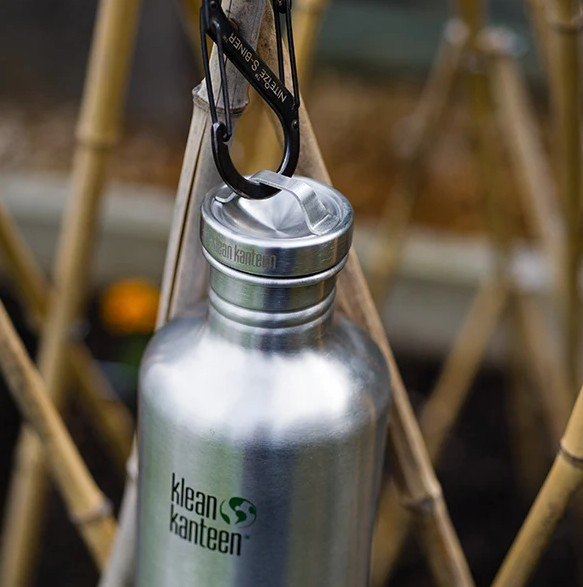 Klean Kanteen Classic Water Bottle Stainless Loop Cap