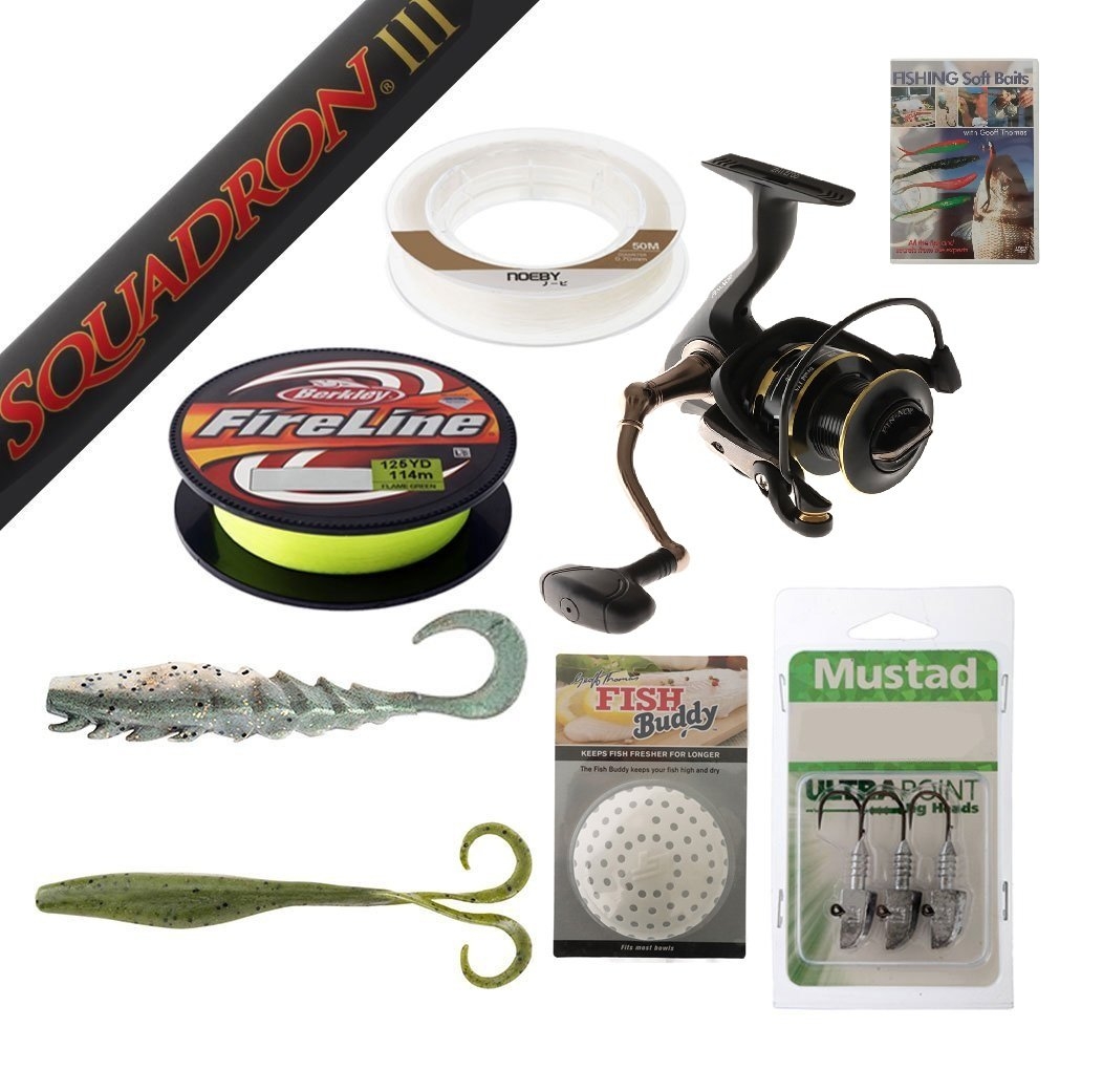 Fin-Nor Trophy 30 PENN Squadron Soft Bait Package 7ft 2in 10-30lb 2pc