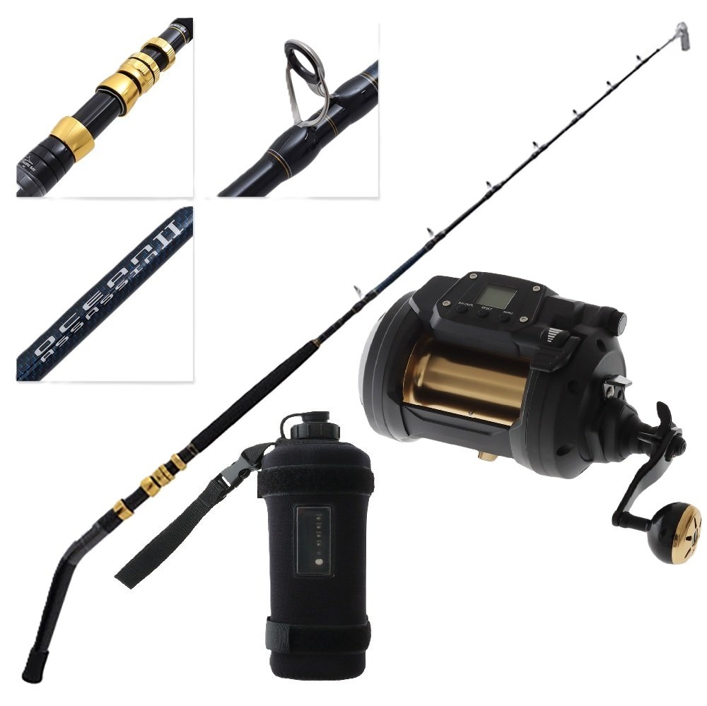Daiwa Tanacom Deep Drop Value Package with Electric Reel Battery 5ft 10in 80lb 2pc