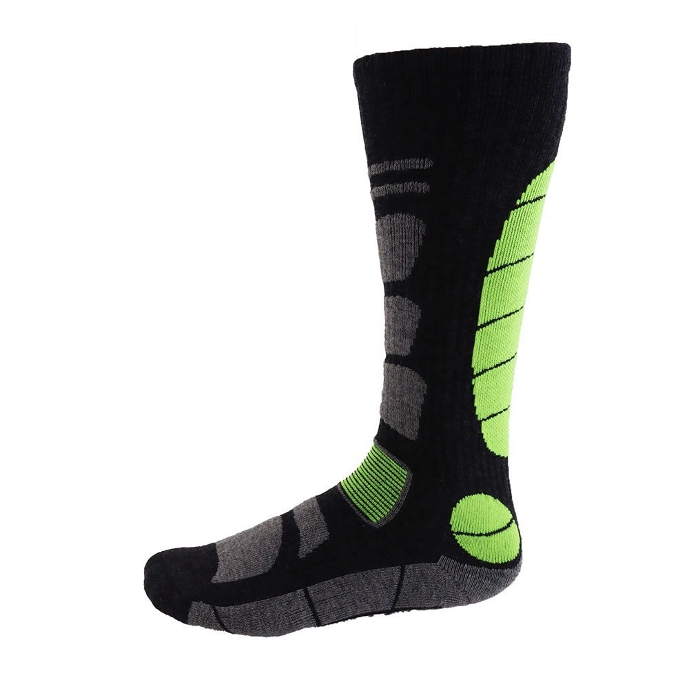 Black Shag Merino Hybrid Ski Socks